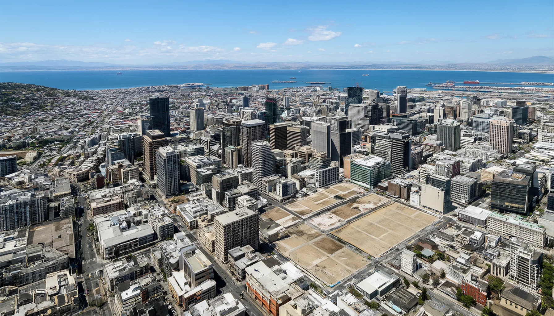 Cape Town CBD skyline and inner-city land supply concept