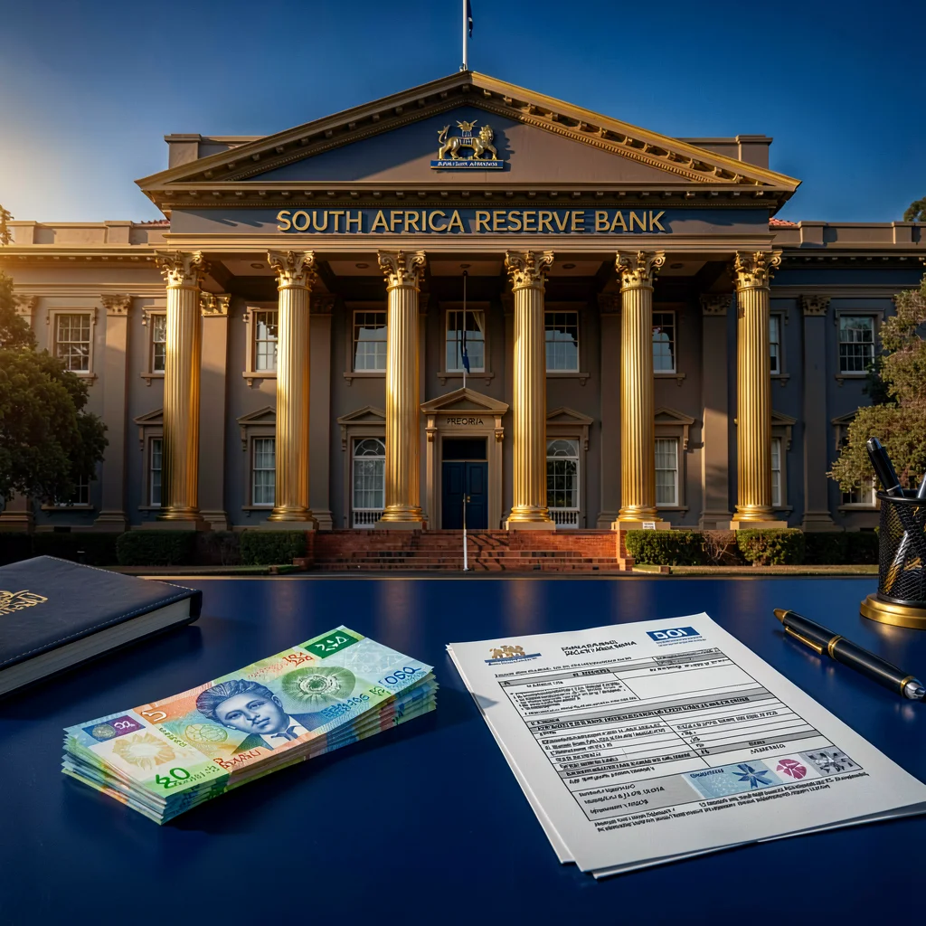 South African Reserve Bank building, symbolising exchange control and compliance reporting