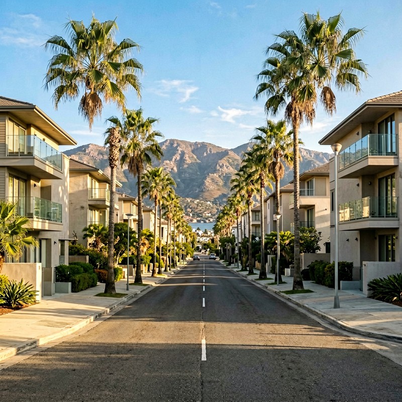 開普敦Sea Point住宅區街景